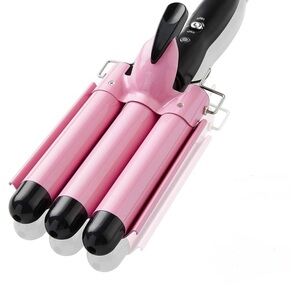 Pink Triple Barrel Hair Curler